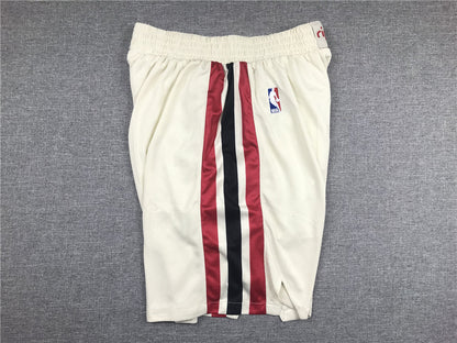Men's Portland Trail Blazers White Pocket Shorts1