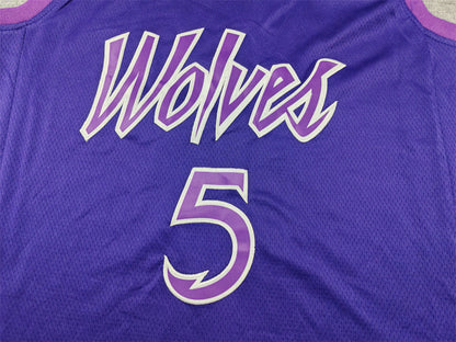 Men's Minnesota Timberwolves Anthony Edwards #5 Purple Swingman Jerseys