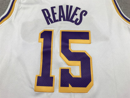 Men's Los Angeles Lakers Austin Reaves #15 White 2022/23 Swingman Jerseys - Association Edition