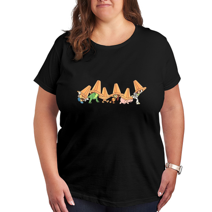 Toy Story Cone Hat Crew Funny Cartoon T-Shirt