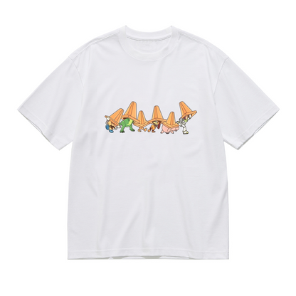 Toy Story Cone Hat Crew Funny Cartoon T-Shirt