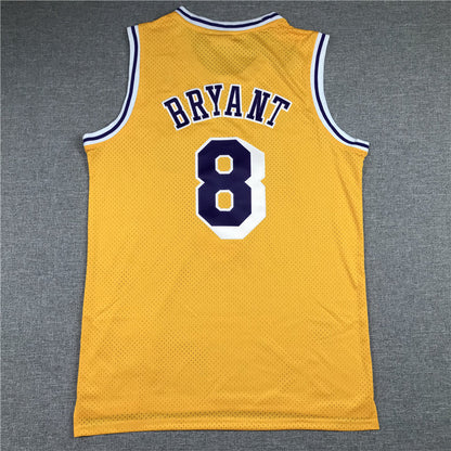 Men's Los Angeles Lakers Kobe Bryant 1996-97 Yellow Hardwood Classics Authentic Jerseys