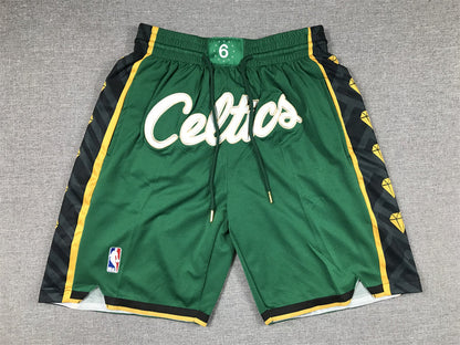 Men's Boston Celtics Green 2022/23 Basketball Shorts1 - City Edition
