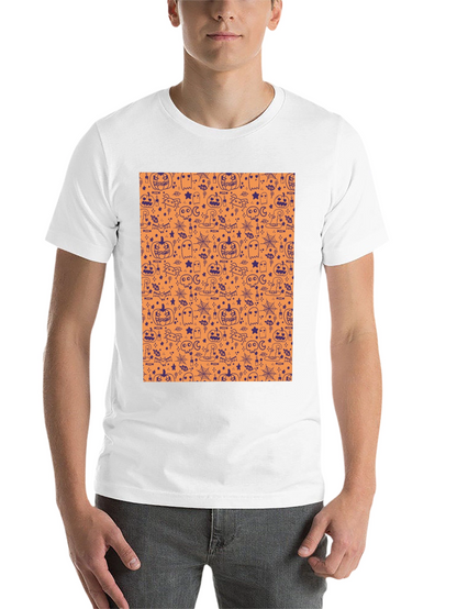 Halloween Pattern T-Shirt - Spooky Season Tee