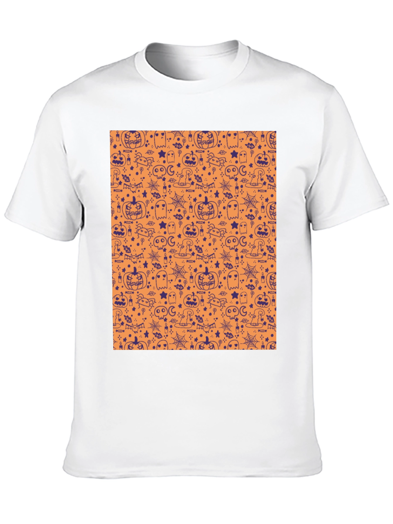 Halloween Pattern T-Shirt - Spooky Season Tee