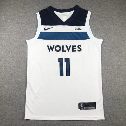 Men's Minnesota Timberwolves Naz Reid #11 White Swingman Jerseys - Association Edition