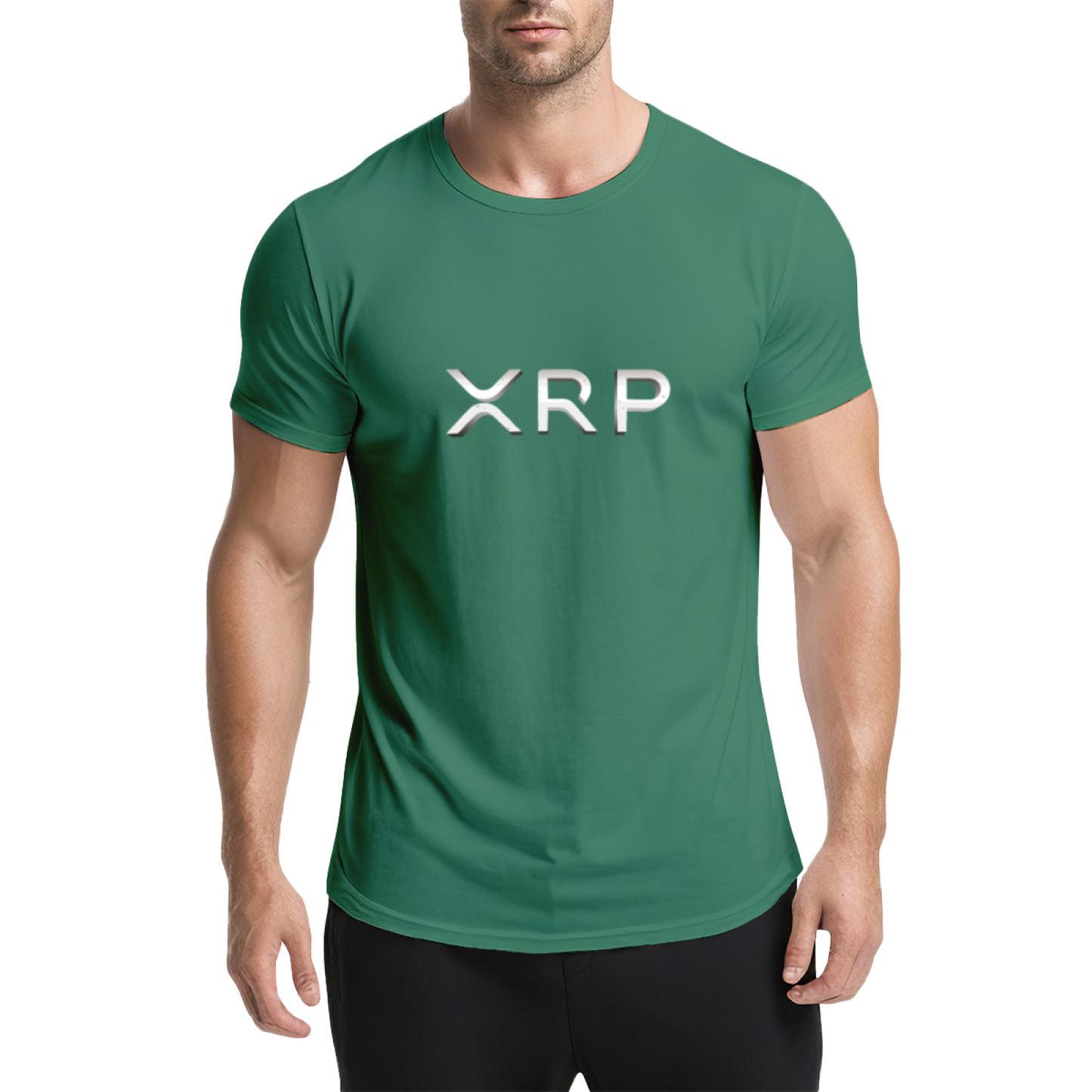 XRP Metal Text Simple Crypto T-Shirt