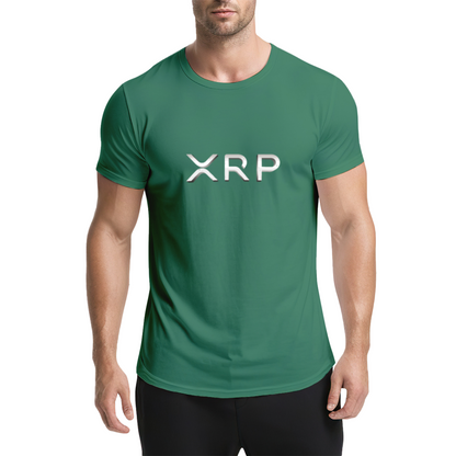 XRP Metal Text Simple Crypto T-Shirt