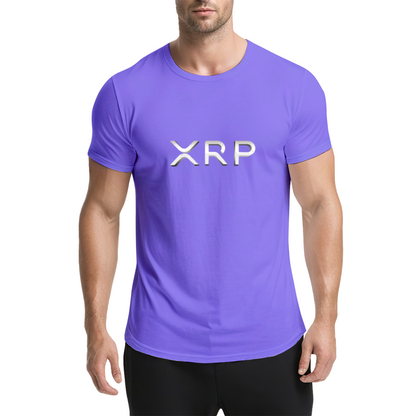 XRP Metal Text Simple Crypto T-Shirt