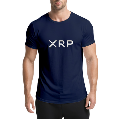 XRP Metal Text Simple Crypto T-Shirt