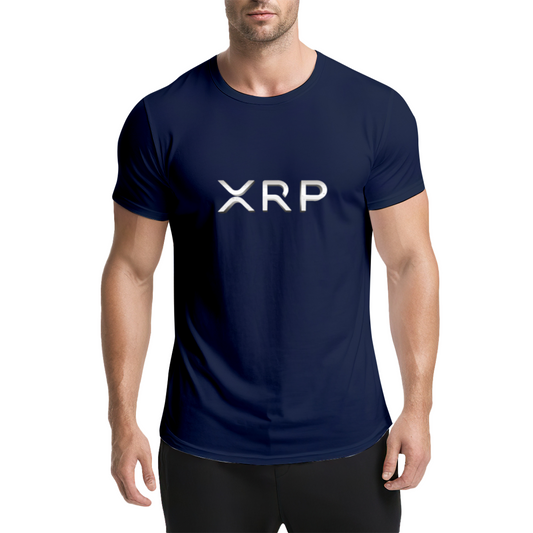 XRP Metal Text Simple Crypto T-Shirt