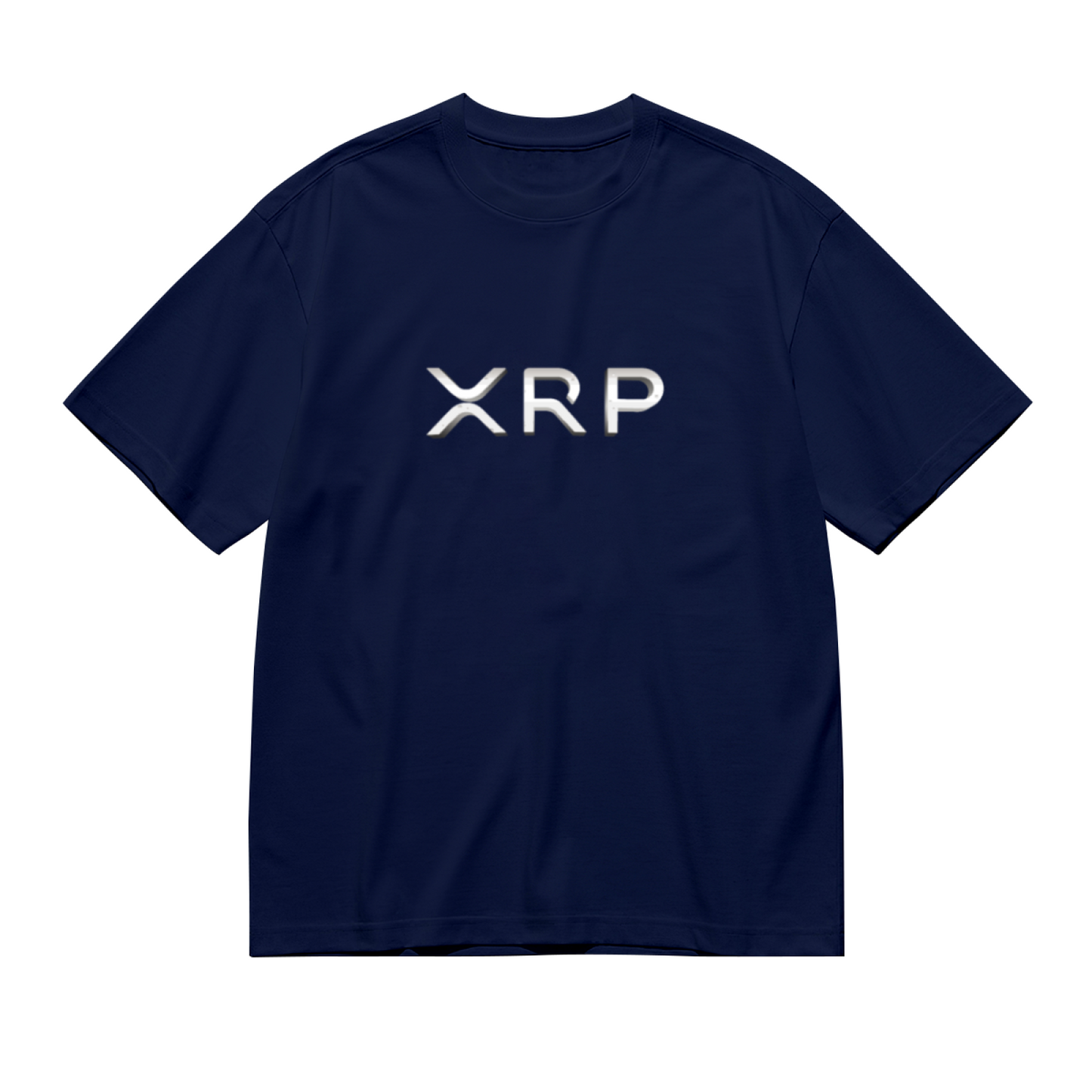 XRP Metal Text Simple Crypto T-Shirt