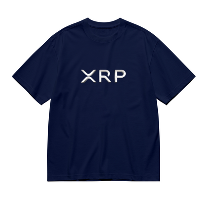 XRP Metal Text Simple Crypto T-Shirt