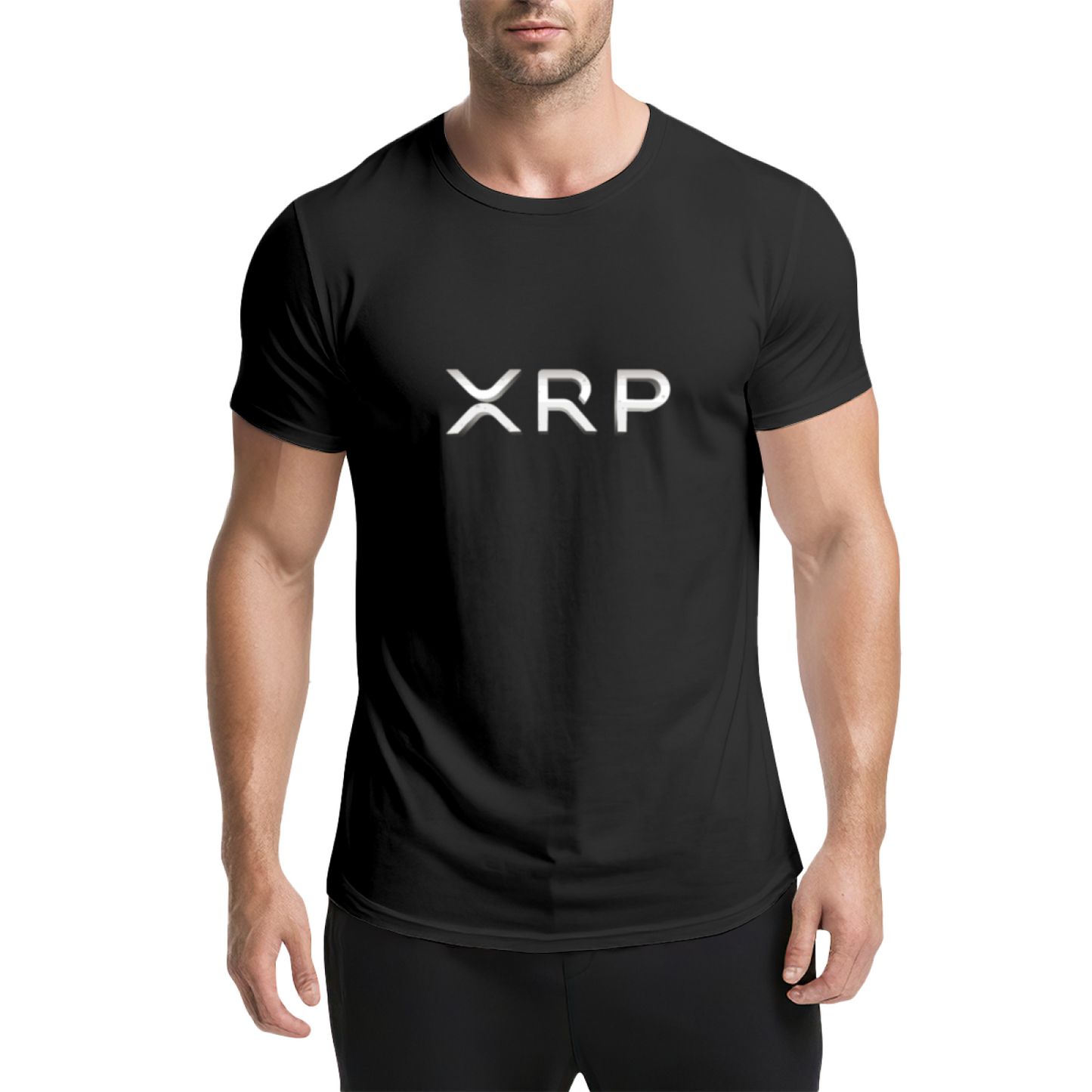 XRP Metal Text Simple Crypto T-Shirt