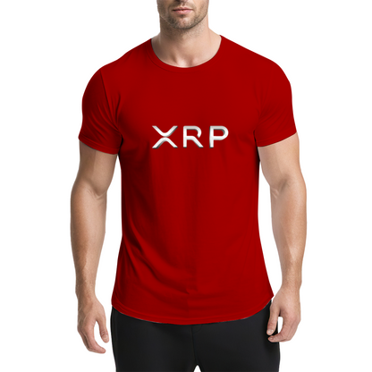 XRP Metal Text Simple Crypto T-Shirt