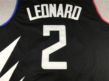 Men's LA Clippers Kawhi Leonard Jordan Brand Black 2022/23 Statement Edition Swingman Jerseys