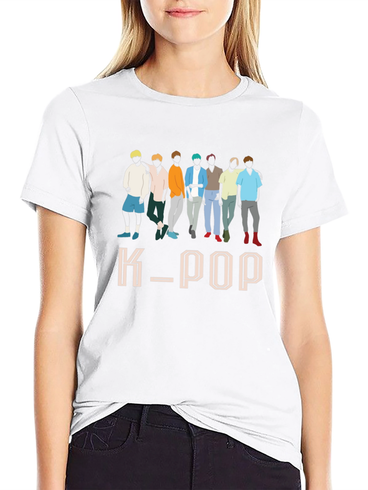 K-Pop Group Graphic Print T-Shirt