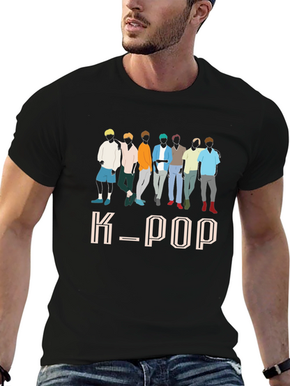 K-Pop Group Graphic Print T-Shirt