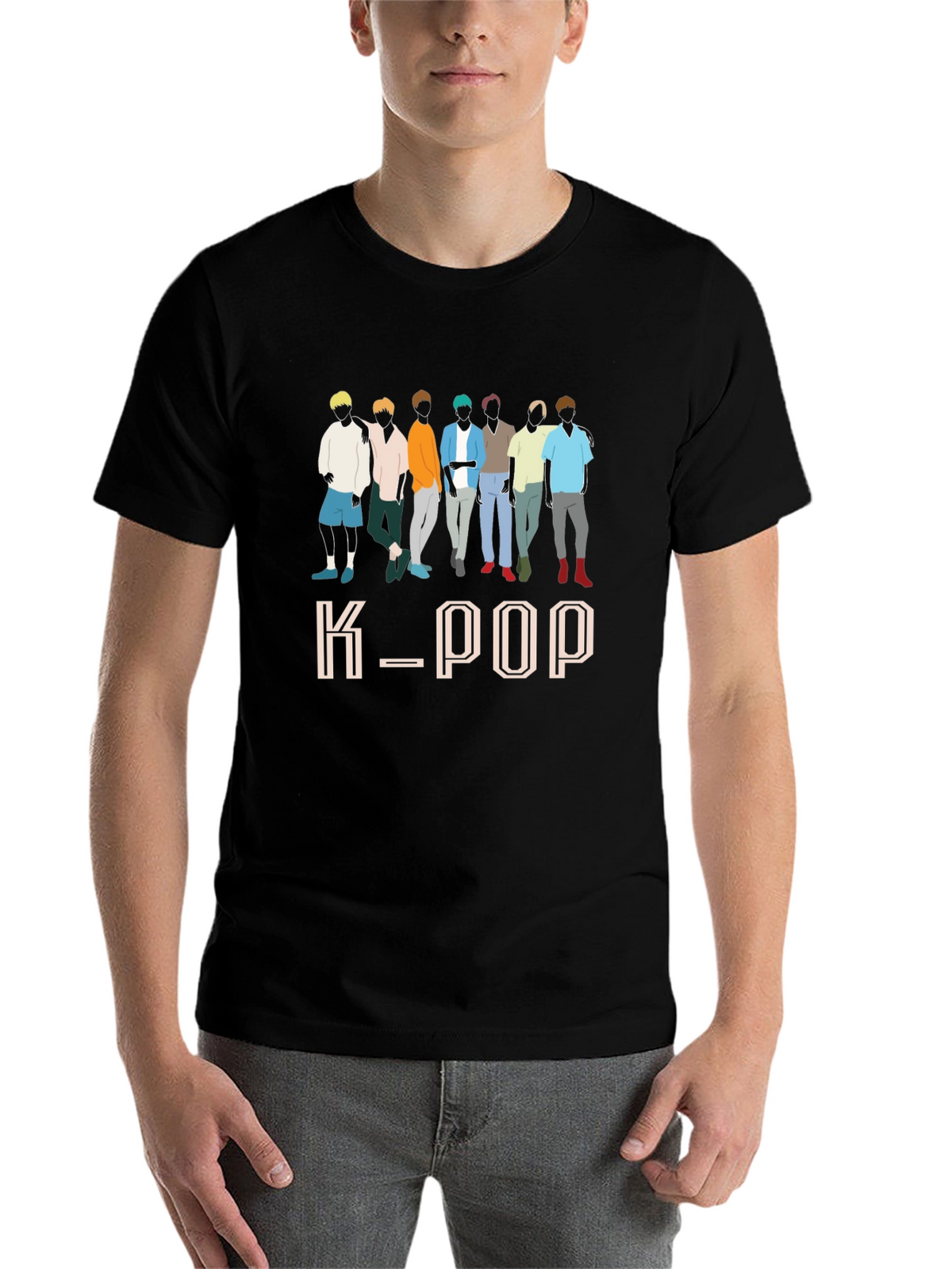 K-Pop Group Graphic Print T-Shirt