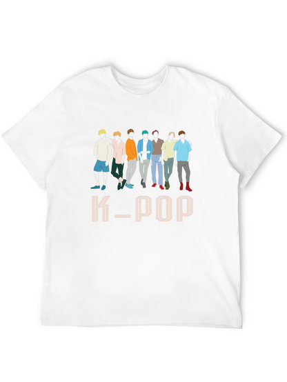 K-Pop Group Graphic Print T-Shirt