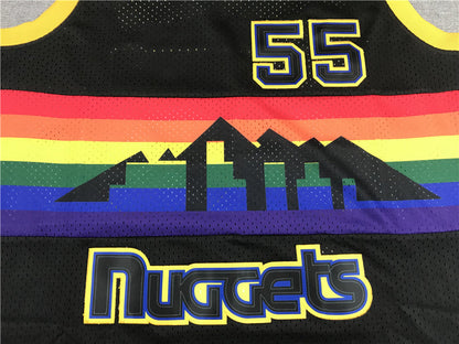 Men's Denver Nuggets Dikembe Mutombo 1991-92 Black Hardwood Classics Swingman Jerseys