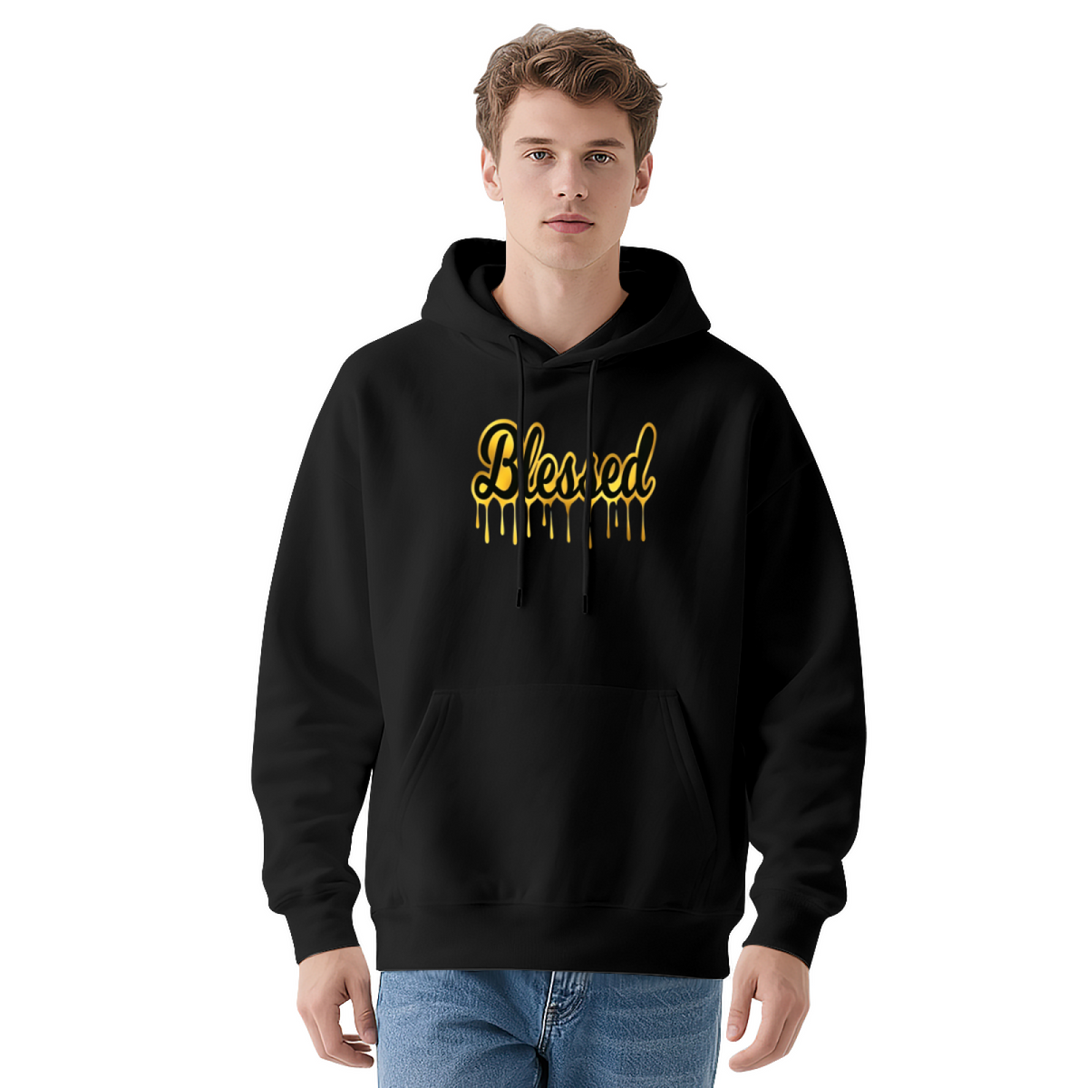 Blessed Drip Font Hip?Hop Style Hoodie