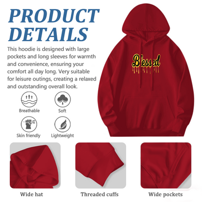 Blessed Drip Font Hip?Hop Style Hoodie