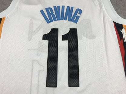 Men's Brooklyn Nets Kyrie Irving #11 White 2022/23 Swingman Jerseys - City Edition