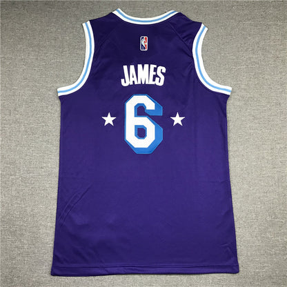 Men's Los Angeles Lakers LeBron James Purple Swingman Jerseys - City Edition
