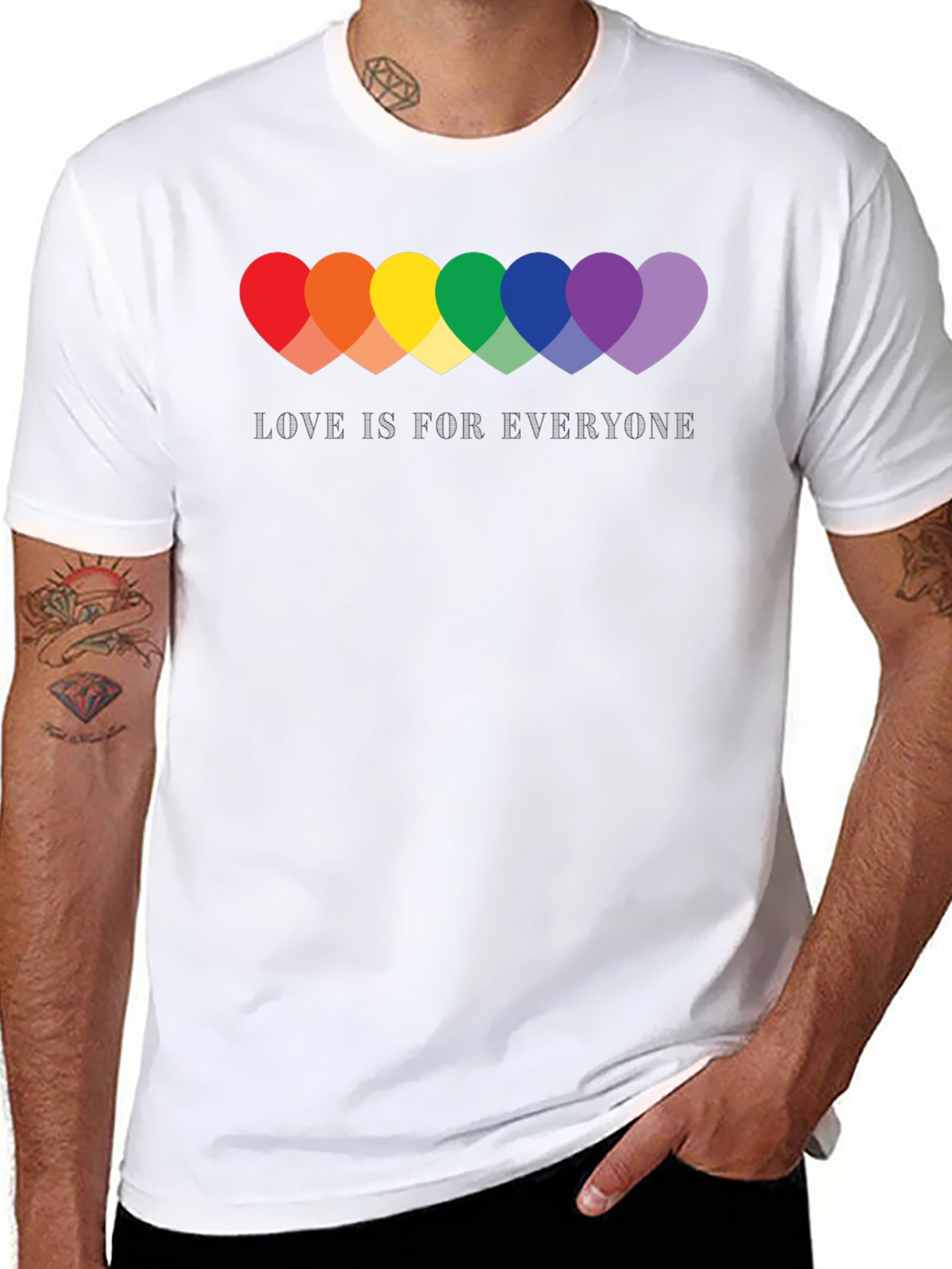 Love Is For Everyone Pride Heart T-Shirt