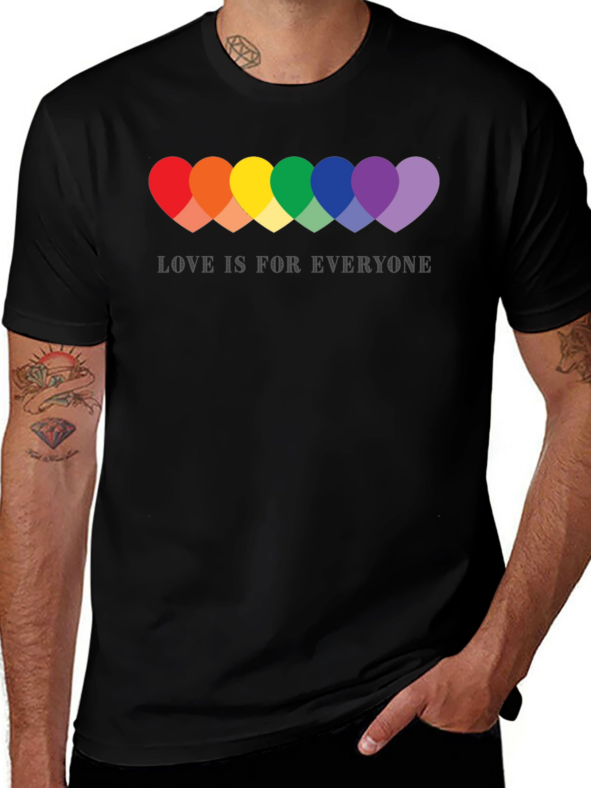 Love Is For Everyone Pride Heart T-Shirt