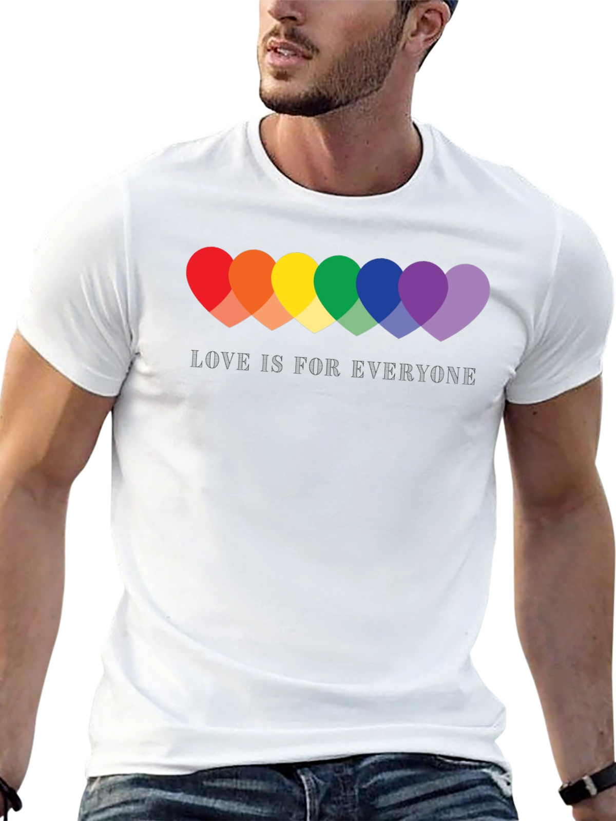 Love Is For Everyone Pride Heart T-Shirt