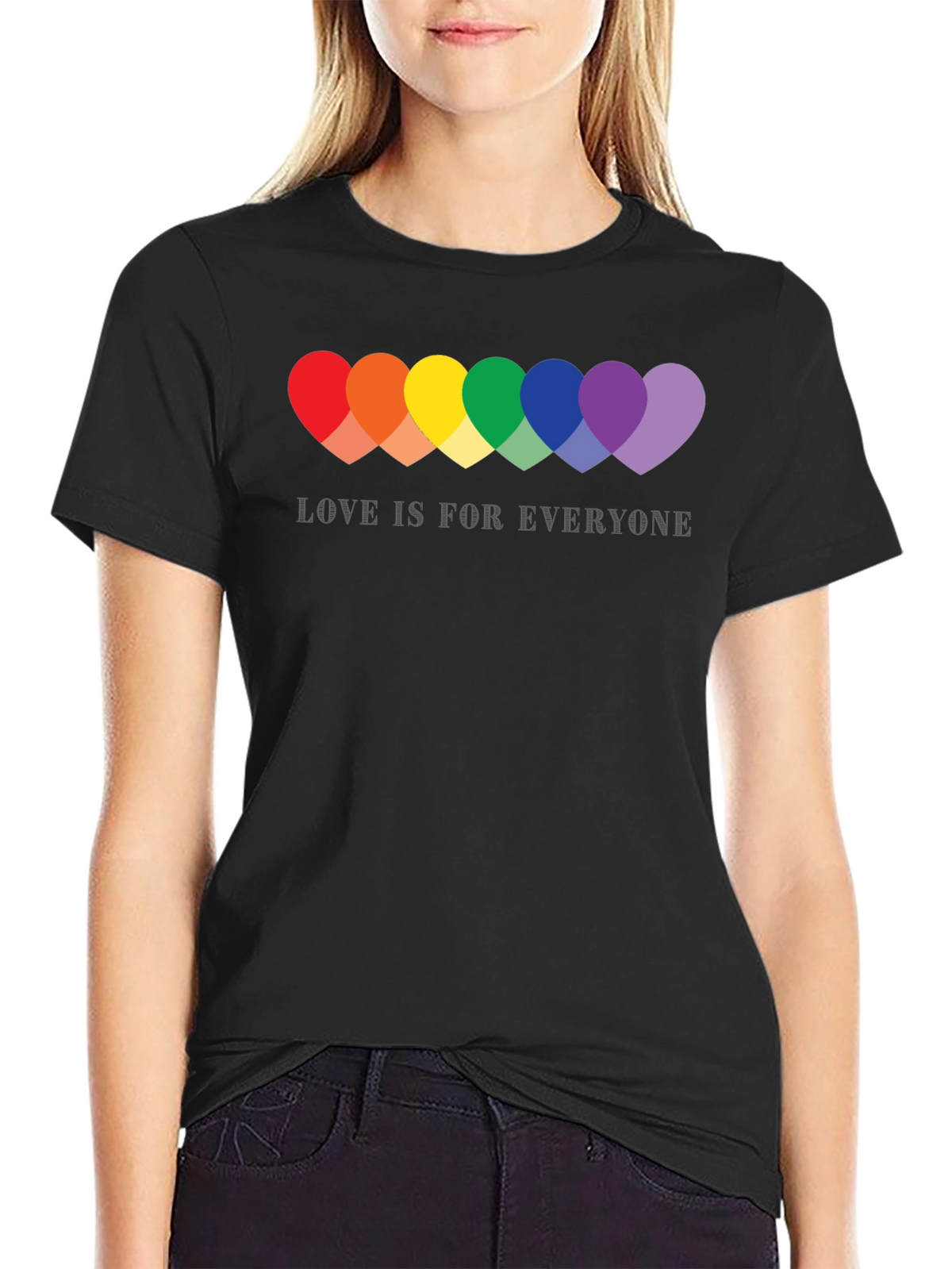 Love Is For Everyone Pride Heart T-Shirt