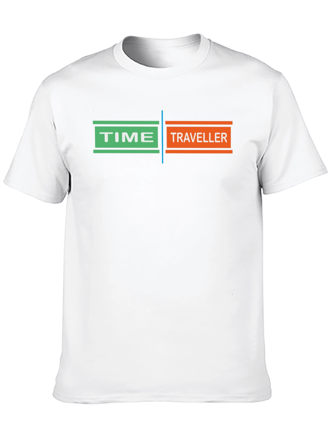 Time Traveler Graphic T-Shirt - Black Unique Design