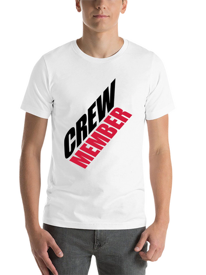 Crew Member Graphic Print Black T-Shirt