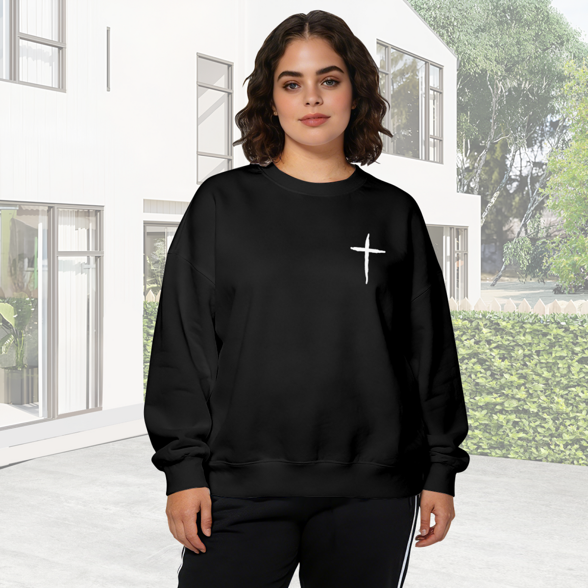 Vintage Art Pattern Casual Crewneck Sweatshirt