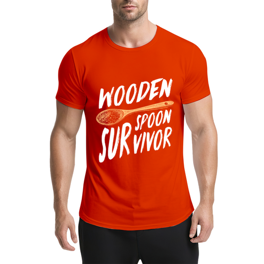 Funny Wooden Spoon Survivor Asian Family Joke Tee