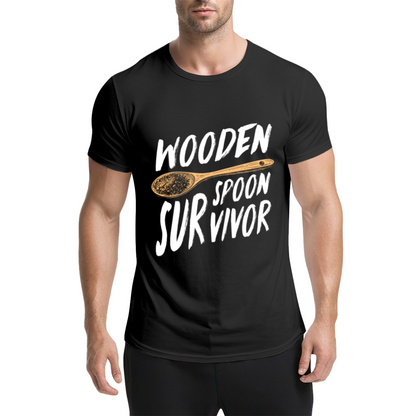 Funny Wooden Spoon Survivor Asian Family Joke Tee