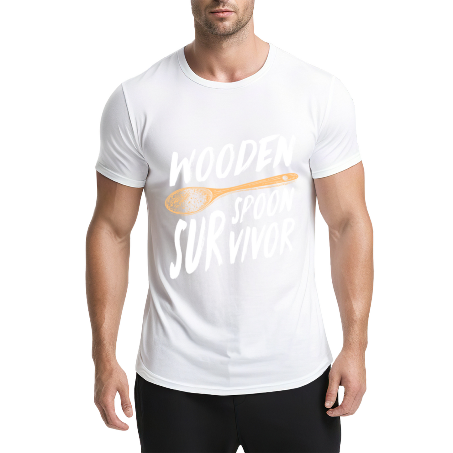 Funny Wooden Spoon Survivor Asian Family Joke Tee