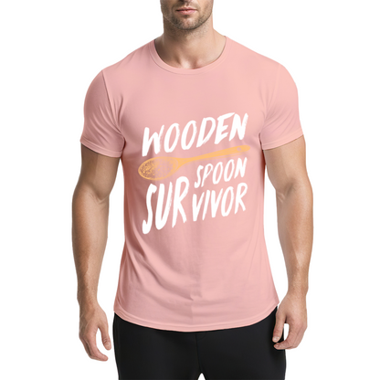 Funny Wooden Spoon Survivor Asian Family Joke Tee