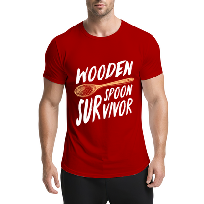 Funny Wooden Spoon Survivor Asian Family Joke Tee