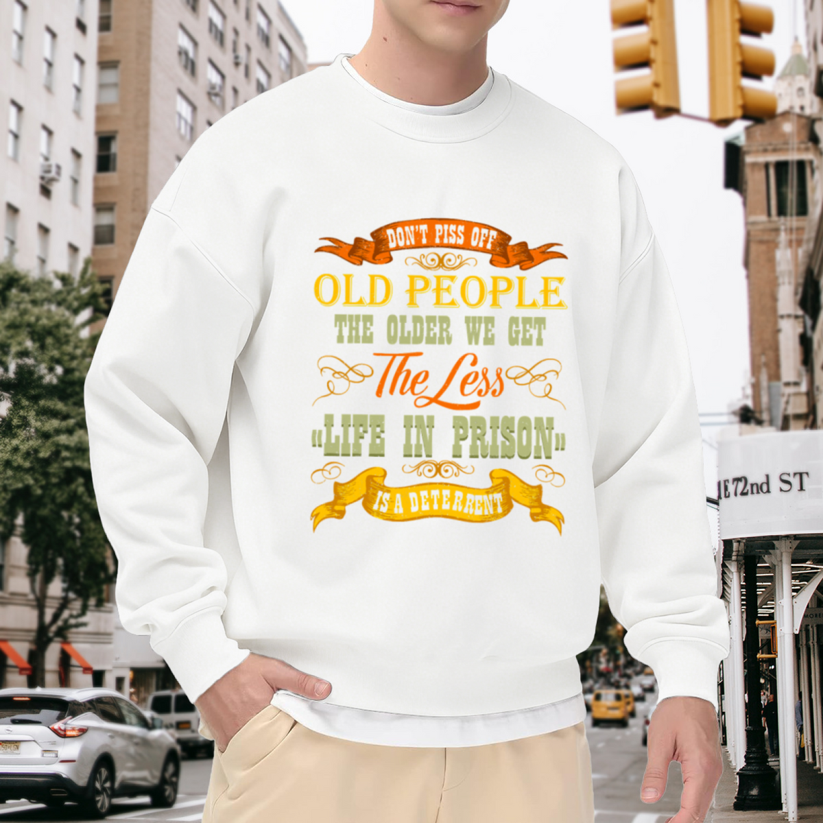 Nightshift Am I Right Funny Night Worker Meme Crewneck Sweatshirt