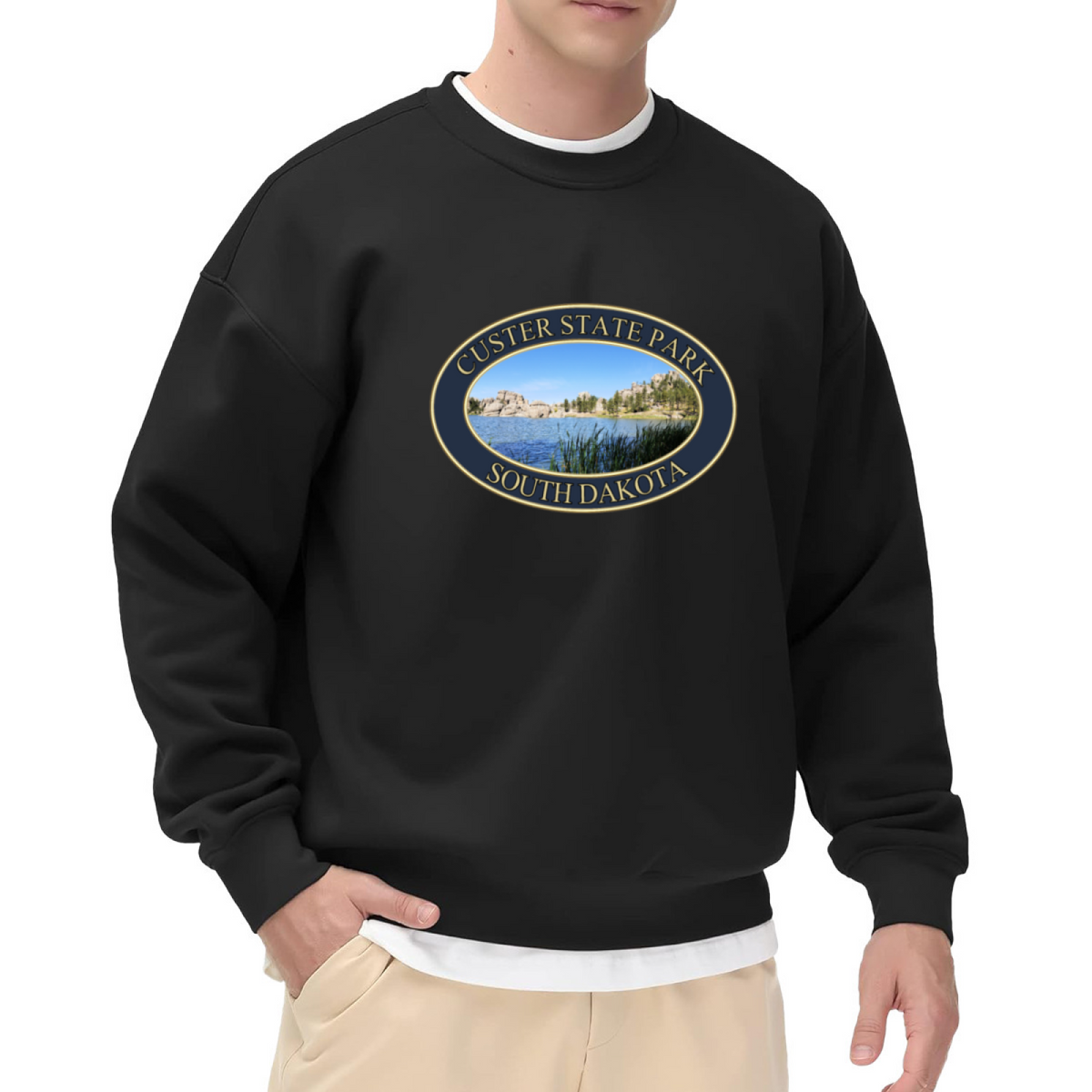 Custer State Park South Dakota Travel Souvenir Crewneck Sweatshirt
