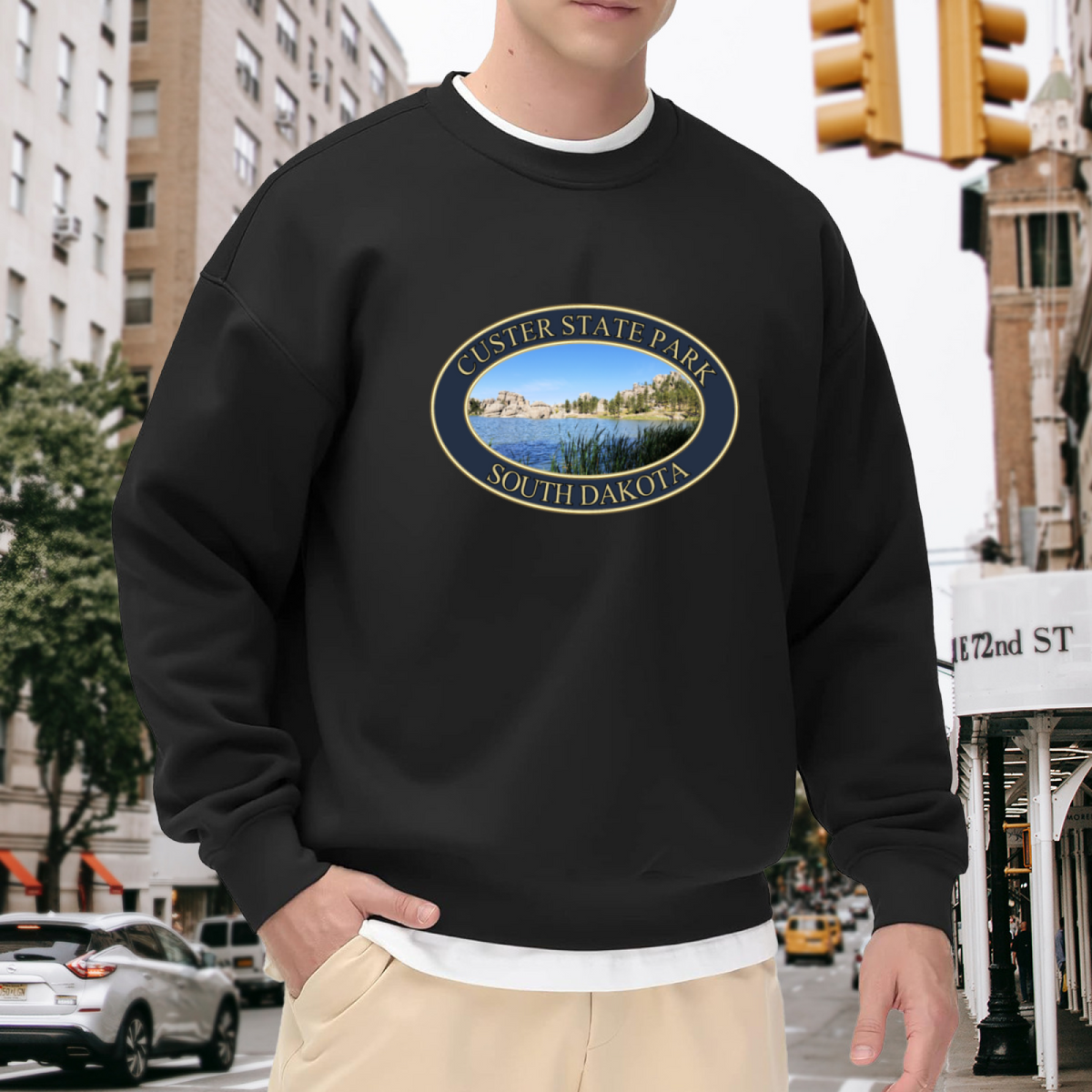 Custer State Park South Dakota Travel Souvenir Crewneck Sweatshirt
