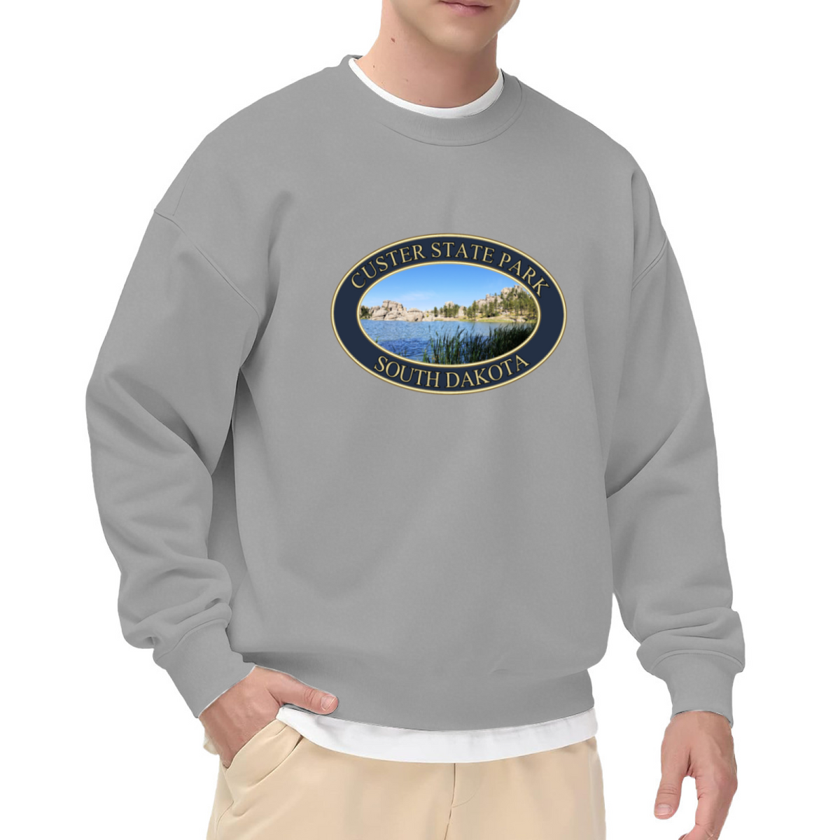 Custer State Park South Dakota Travel Souvenir Crewneck Sweatshirt