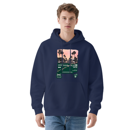Retro Los Angeles Palm Street?Scene White Hoodie