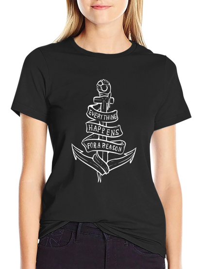 Everything Happens Anchor Graphic T-Shirt