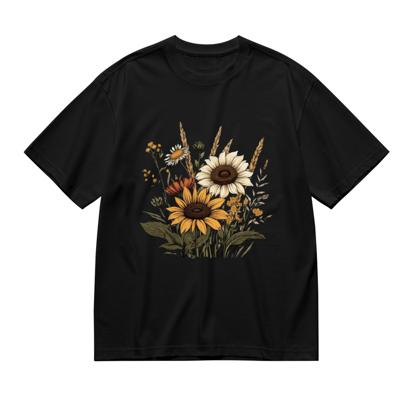 Trendy Leopard Print Outline Heart Minimalist Tee