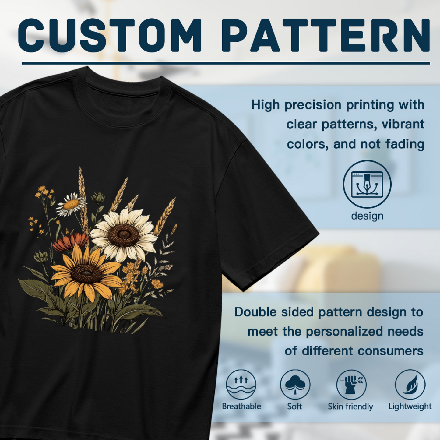 Trendy Leopard Print Outline Heart Minimalist Tee