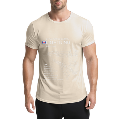 English Electric Lightning 1960-1988 Jet Blueprint Navy Tee